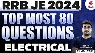 RRB JE 2024 | RRB JE 2024 Electrical Engineering Mock Test | RRB JE Electrical Classes by Mohit Sir