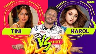 Ruggero Pasquarelli jugó VERSUS HOT : ¿Tini Stoessel o Karol Sevilla? ¿Con quién se queda?