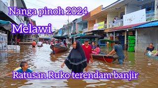 Banjir merendam ratusan ruko di Nanga Pinoh Melawi ekonomi terganggu 9 Maret 2024