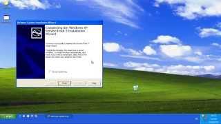 Install Windows XP Service Pack 3 update