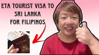 How to apply tourist visa in Sri Lanka for Philippines Passport | ETA | Individual Application