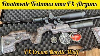 FX CROWN MKII NORDIC WOLF LAMINATE PRODUZIDA PELA FX AIRGUNS TESTE AGRUPAMENTO E CRONAGEM