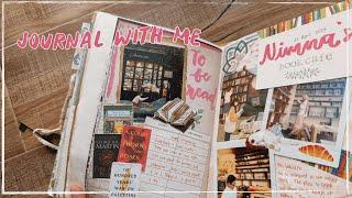  journal with me  - TBR list, book cafe, and cozy reading date #halloweenjournalchallenge