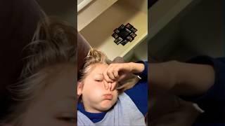 Holding her breath with puffed cheeks for 24.4 seconds. #trending #viral #subscribe #funny #enjoy