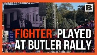 Trump Tribute “Fighter” Plays at Trump’s Return to Butler Rally