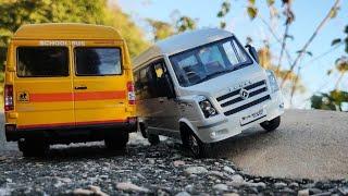 Realistic Diecast Model Of Mini Force Traveller Bus | Tempo Traveller | Model Bus | Auto Legends