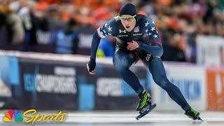 Jordan Stolz lands on podium in 1000m at Speed Skating Worlds | NBC Sports