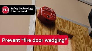 Prevent the wedging of fire doors - Fire Door Safety Week