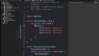 Hindi SwiftUI Containers HStack, VStack & ZStack   Depth In SwiftUI Tutorial HD