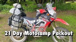 Motocamp Pack Out - What I took on my 21 day Moto adventure.