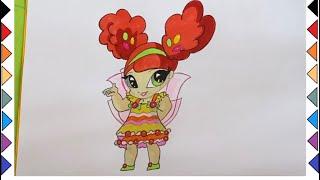 How to draw caramel pixie from winx , winx pixie drawings.
