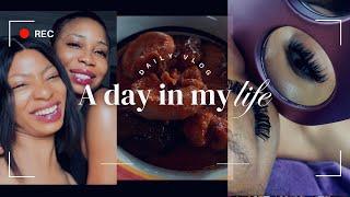 WATCH ME DO MY LASH TRAINING/ IYA AMALA JOINT #vlogvideo #adayinmylife #lashextensions