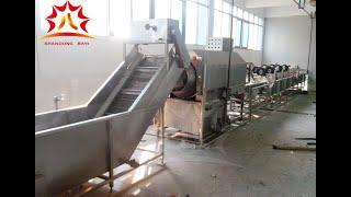 Meat Bag Washing Air Drying Flow Line Machine