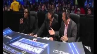 Booker T owns Michael Cole for a change! WWE SmackDown 1/20/12