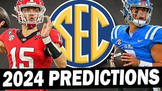 SEC Football Predictions for 2024 - Final Standings & Championship Game