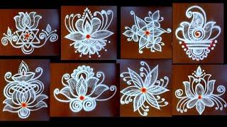 Daily super rangoli Collection Attractive simple kolangal very easy muggulu 3*2 dots rangoli