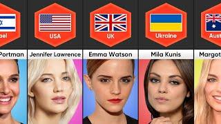 Female Actress from Different Countries