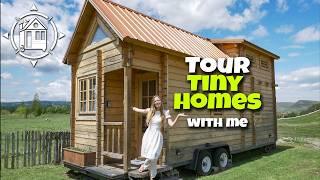 I've never seen Tiny Homes like these before! Tour with me