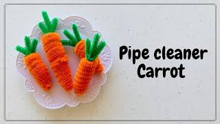 Pipe cleaner Carrot | Pipe cleaner crafts | Easter crafts