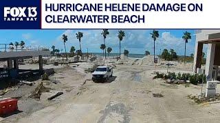 Clearwater Beach after Hurricane Helene