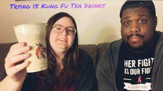 Trying 15 Kung Fu Tea Drinks!! 