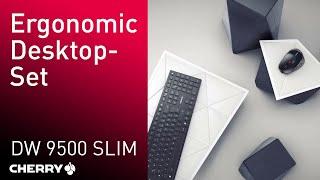 CHERRY DW 9500 SLIM | Wireless desktop set with ergonomic mouse