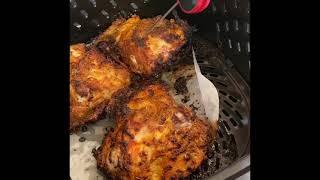 Power Vortex XL Air fryer Chicken thighs bone in skin on