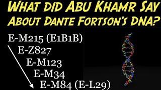 What Did Abu Khamr Say About Dante Fortson’s Y-DNA?