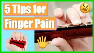 5 Tips for Fixing Finger Pain! ️ (for the Beginner Guitar Player)