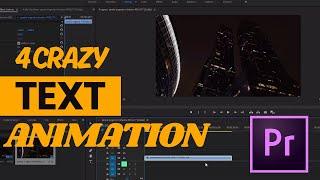 4 Crazy TITLE Animations (Premiere Pro) #CreativeEffects #VideoEditing
