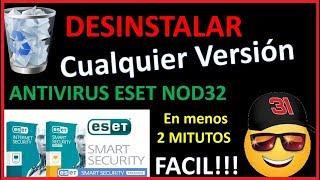 ► COMO DESINSTALAR ESET NOD32 ANTIVIRUS 9 por COMPLETO HAZ ESTO!  (FUNCIONA)