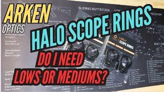 Discussion of Low and Medium fitment of Arken Optics 34mm Halo Rings.