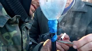 Глушитель с пластиковой бутылки "Углегорск-Яблоко"