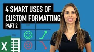 Unusual use of Excel's Custom Number Formatting with Conditions & Symbols (Part 2)