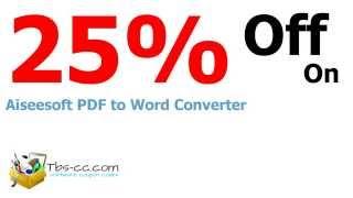 Aiseesoft PDF to Word Converter coupon code
