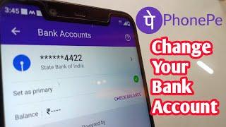 Phonepe me Bank Account kaise change Kare || phonepe bank account change kaise kare.