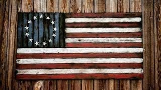 American Flag Hand Made! Distressed, Rustic