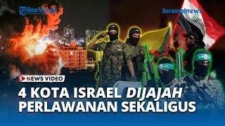 Al Qassam JAJAH 4 Kota Israel Sekaligus! Sirine Peringatan MERAUNG Bak Dilanda BENCANA