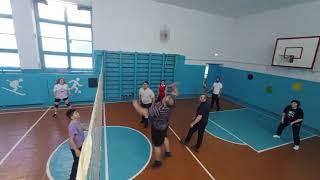 Товарищеский матч по волейболу учеников и родителей