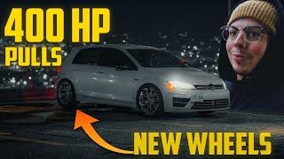 Mercedes AMG Wheels on my Golf R + Pulls/Pops/Launch Control!