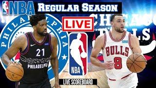 LIVE: PHILADELPHIA 76ERS vs CHICAGO BULLS | SCOREBOARD | PLAY BY PLAY | BHORDZ TV