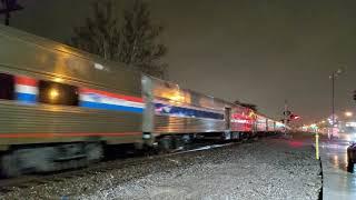 Amtrak Missouri River Runners 313/316 combo east @ St. Louis, MO due to boulder incident, 1/18/20