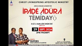 CLAM - Ipade Adura Temidayo - 29th SEPTEMBER 2024