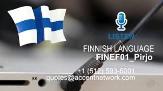 Finnish Voiceover Talent - FINEF01 Pirjo