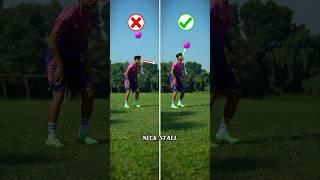 NECK STALL TUTORIAL ️.#football #footballskills #soccer #tutorialvideo #shorts