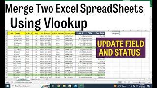 How To Merge Two Excel SpreadSheets Using Vlookup