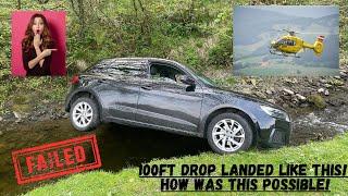 Audi ROLLED DOWN HILL into a RIVER! OUCH!