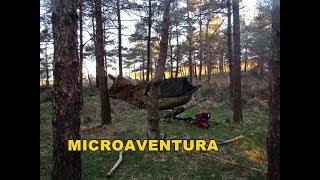 Durmiendo solo en un monte gallego con hamaca