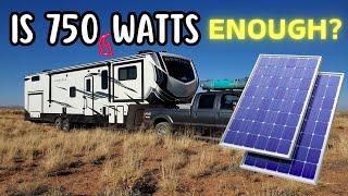 Is 750 watts of RV solar enough to run a residential fridge? BOONDOCKING WHITE SANDS NATIONAL PARK