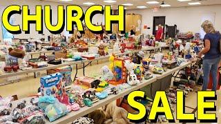 HUGE INDOOR CHURCH YARD SALE! Source With Me for eBay Reselling